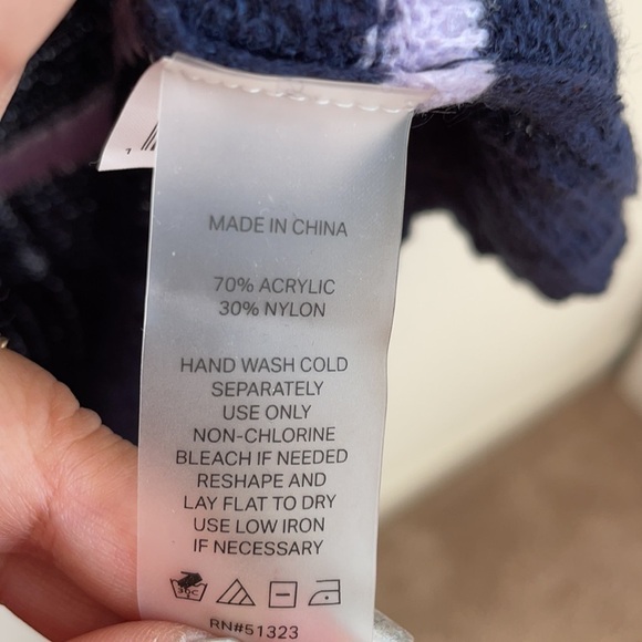 Court & Roe navy red stripped pullover sweater S - Picture 5 of 6